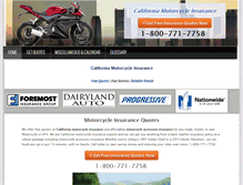 Tablet Screenshot of motorcycleinsurance-california.com